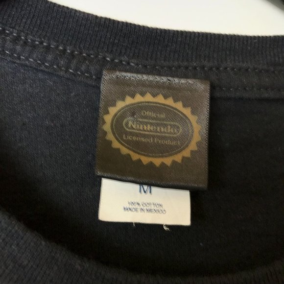 Nintendo Classic Game Console T Shirt Adult Black M Medium Video Game Solid Logo - Picture 4 of 10